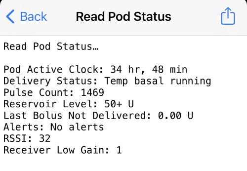 result of read Pod status